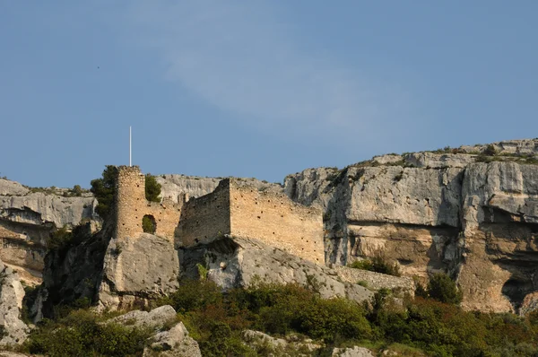 Pueblo de Fontaine de Vaucluse en Provenza — Foto de Stock