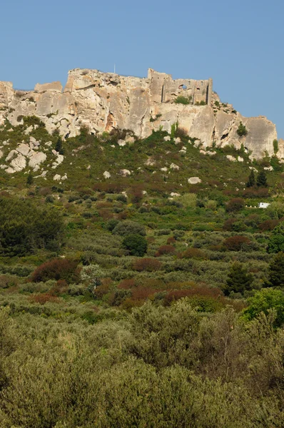 Paesaggi tipici di Les-Baux-de-Provence — Foto Stock