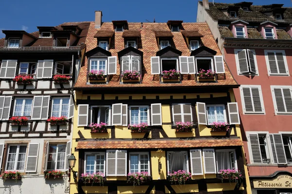 Alsace, old and historical district in Strasbourg — Stock Photo, Image