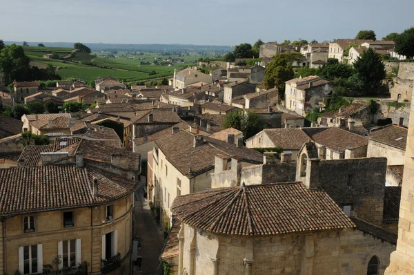 Staden saint emilion i aquitaine — Stockfoto