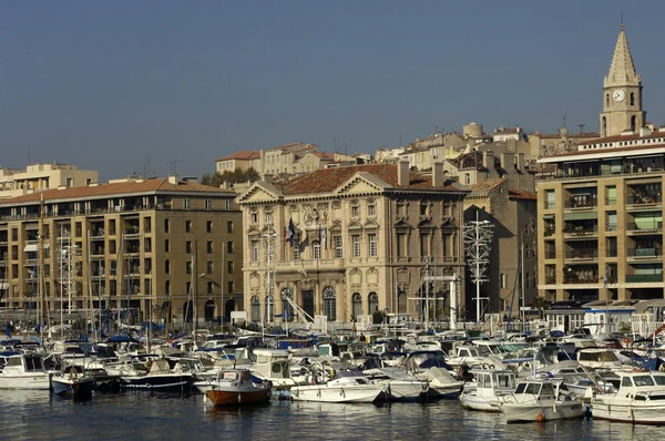 Starego portu w Marsylii w Prowansji — Zdjęcie stockowe