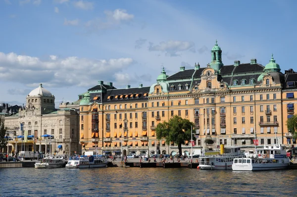 Stockholm ve Baltık Denizi üzerinde tekne — Stok fotoğraf