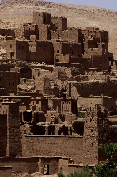Maroko, Aït ben addou, ksar w pustyni — Zdjęcie stockowe