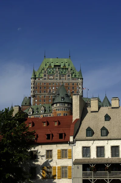 Le Chateau Frontenac in the city of Quebec — Stock Photo, Image