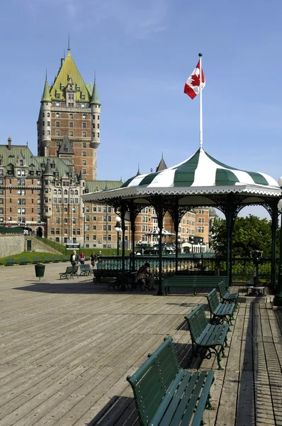 Le Chateau Frontenac in the city of Quebec — Stock Photo, Image