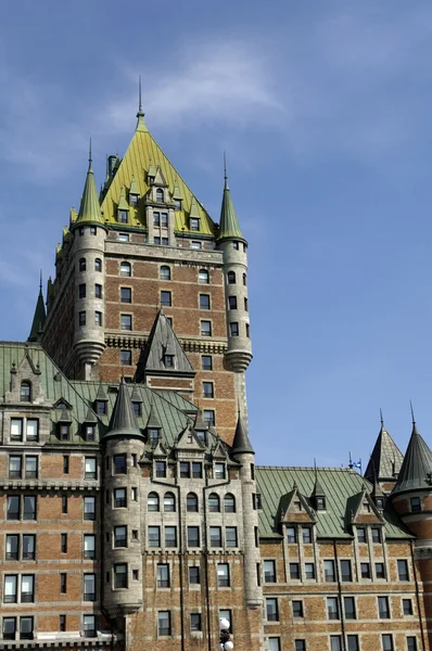 Le Chateau Frontenac in the city of Quebec — Stock Photo, Image