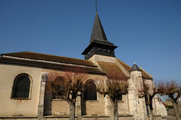 Historische kerk van gasny l Eure — Stockfoto