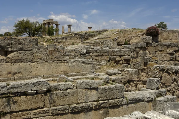 歴史的な古代コリントス遺跡 — ストック写真