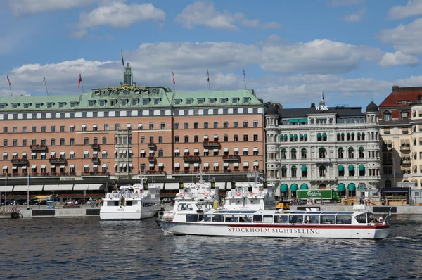 Boot aan de Baltische Zee in stockholm — Stockfoto