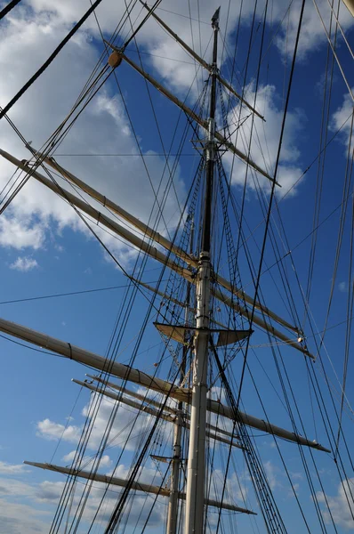Ağaç direkli gemi Stockholm Baltık Denizi — Stok fotoğraf