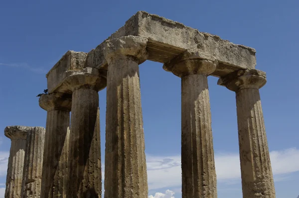 Tarihi antik Korint kalıntıları — Stok fotoğraf