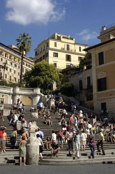 Piazza di Spagna a Roma — Foto Stock