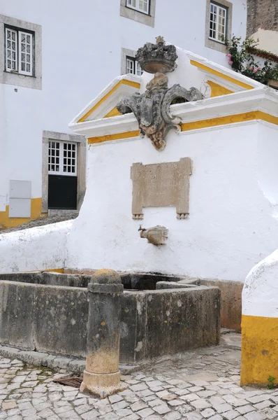 Alter Brunnen in Obidos — Stockfoto