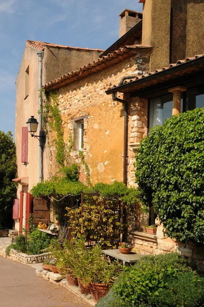 Luberon, a aldeia de Roussillon na Provença — Fotografia de Stock