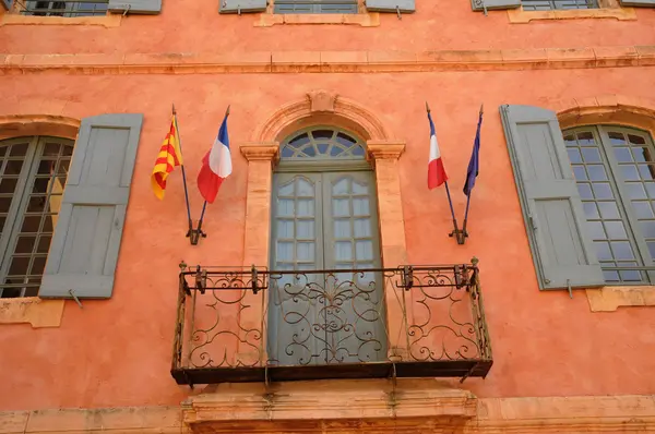 Luberon, a aldeia de Roussillon na Provença — Fotografia de Stock