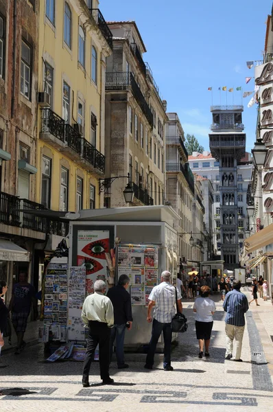 Santa Justa angkat di Lisbon — Stok Foto