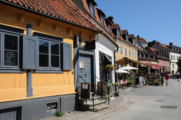 瑞典维斯老和如诗如画的城市 — 图库照片