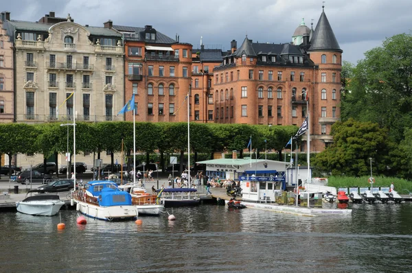 Bateau sur la mer Baltique à Stockholm — Photo