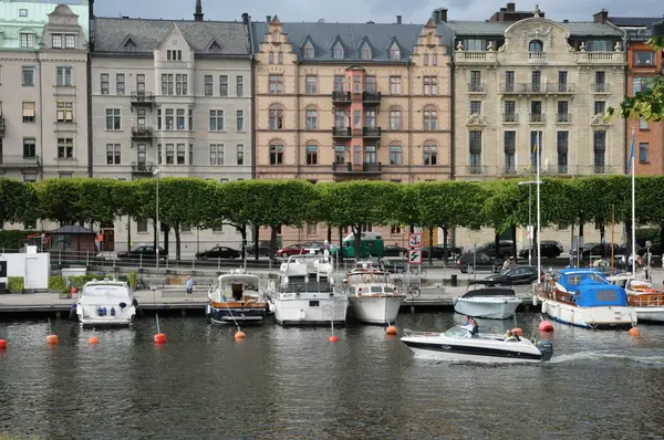 Historische stadt stockholm — Stockfoto