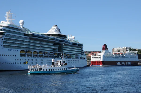 Barca sul Mar Baltico a Stoccolma — Foto Stock