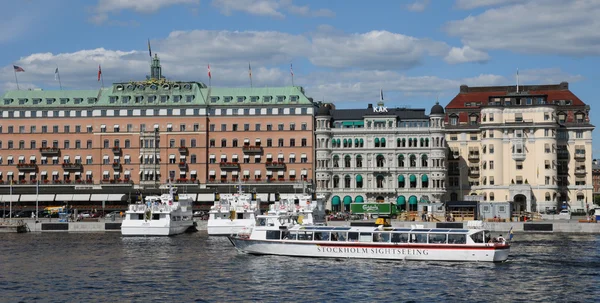 Stockholm ve Baltık Denizi üzerinde tekne — Stok fotoğraf