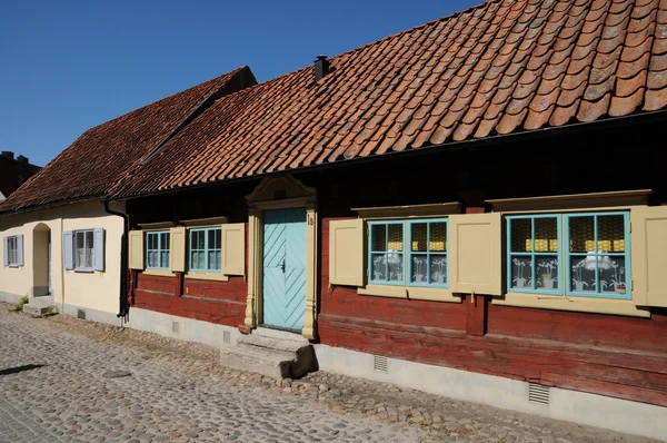 Suecia, la antigua y pintoresca ciudad de visby — Foto de Stock