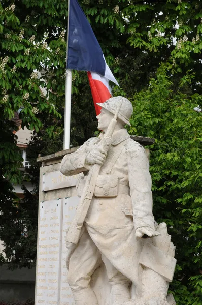Francia, el memorial de guerra de Les Mureaux — Foto de Stock