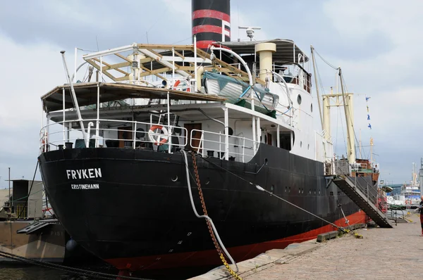 Old and historical boat in the port of Goteborg — Stock Photo, Image