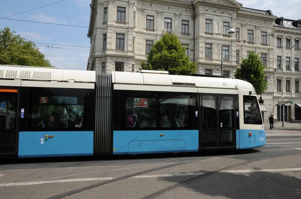 İsveç, tramvay goteborg şehir içinde — Stok fotoğraf