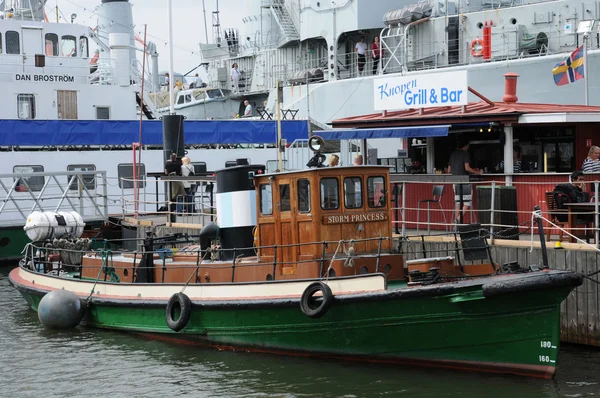 Zabytkowym statkiem w porcie goteborg — Zdjęcie stockowe