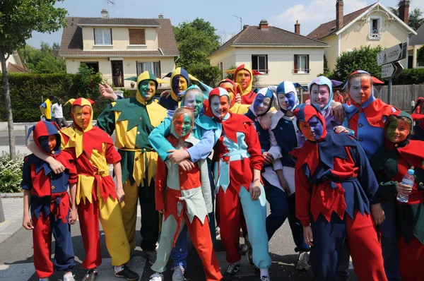 França, atores em um carnaval em Les Mureaux — Fotografia de Stock