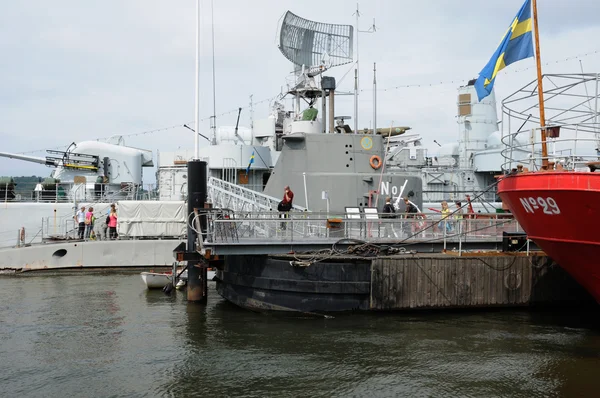 Old and historical boat in the port of Goteborg — Stock Photo, Image