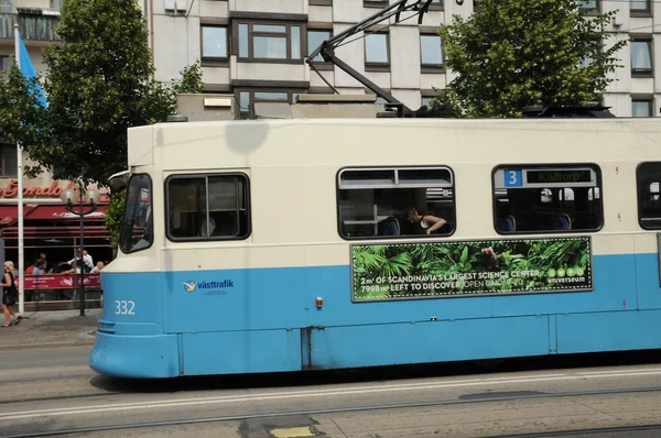 Szwecja, tramwaje w mieście goteborg — Zdjęcie stockowe