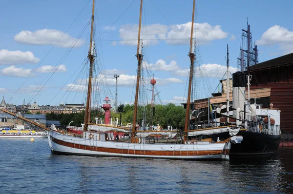 Boat on the Baltic sea in Stockholm — Stock Photo, Image