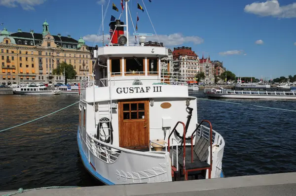 Boat on the Baltic sea in Stockholm — Stock Photo, Image