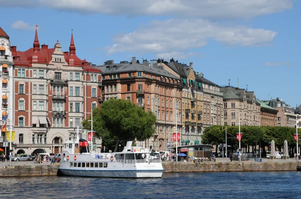 Boat on the Baltic sea in Stockholm — Stock Photo, Image