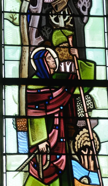 Yvelines, vitrais na igreja colegial de Poissy — Fotografia de Stock