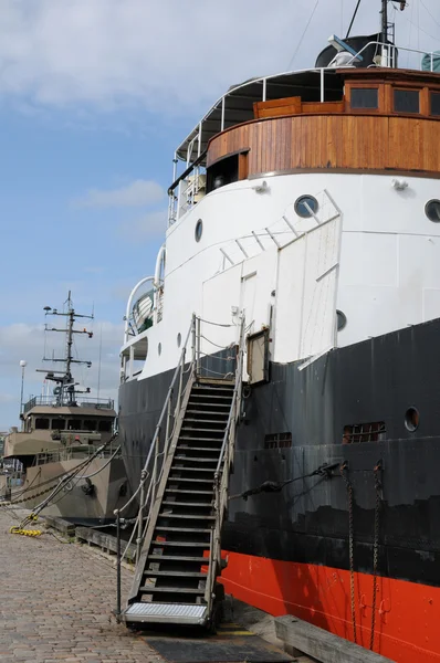 Barco velho e histórico no porto de Goteborg — Fotografia de Stock