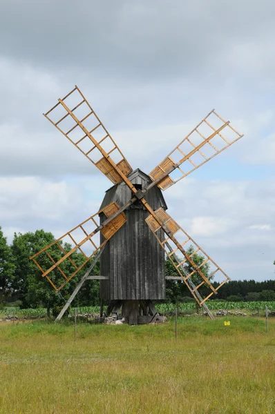 Sweden, old and historical windmill of Himmelsberga — Stock Photo, Image