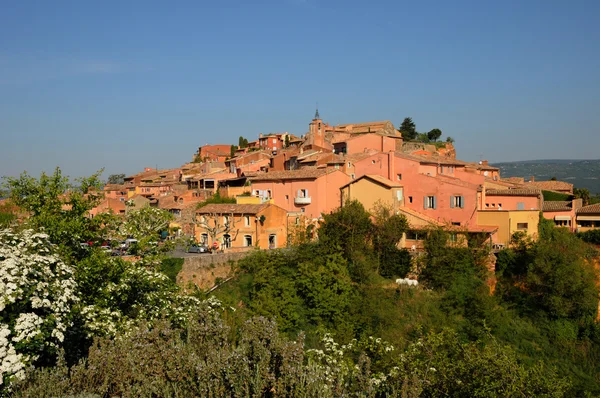 Luberon, byn av roussillon i provence — Stockfoto