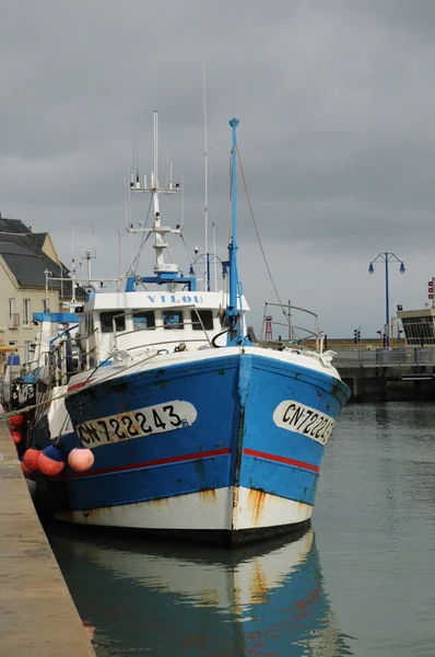 Halászati port Port en Bessin Normandiában — Stock Fotó