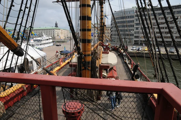 Viejo e histórico barco en el puerto de Goteborg — Foto de Stock