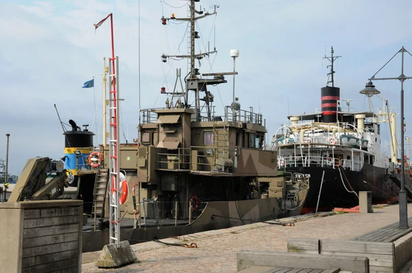 Barco velho e histórico no porto de Goteborg — Fotografia de Stock