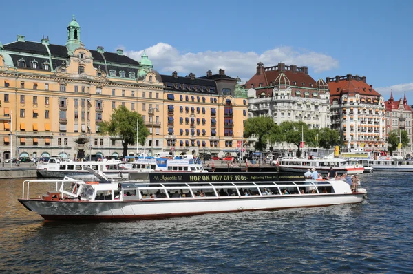 Bateau sur la mer Baltique à Stockholm — Photo