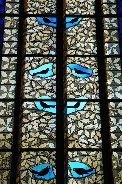 Suecia, vitral de la catedral de Visby — Foto de Stock