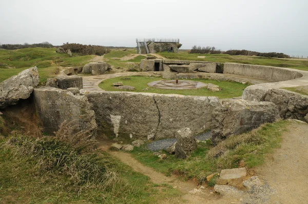 La pointe du hoc w criqueville sur mer w Normandia — Zdjęcie stockowe