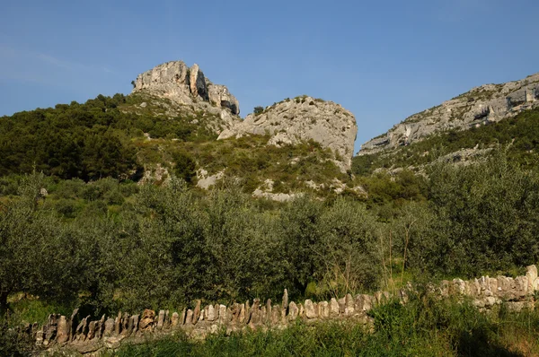 Village of Fontaine de Vaucluse in Provence — Stock Photo, Image
