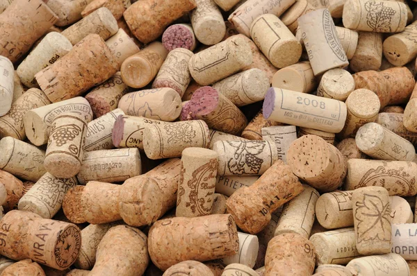 Асортимент Французьке вино пробки — стокове фото