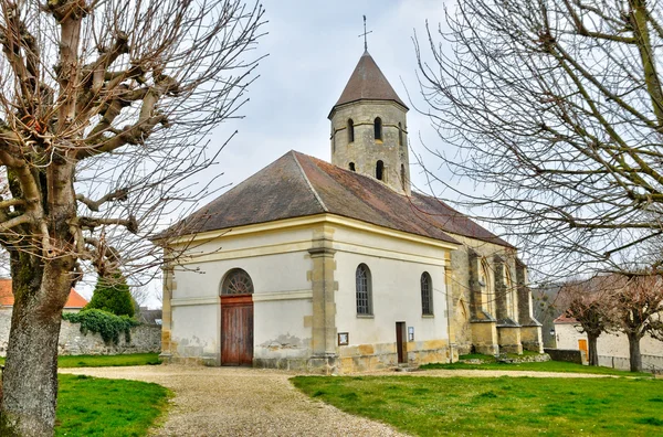 Frankrike, Saint-Pierre kyrkan av condecourt i val d oise — Stockfoto