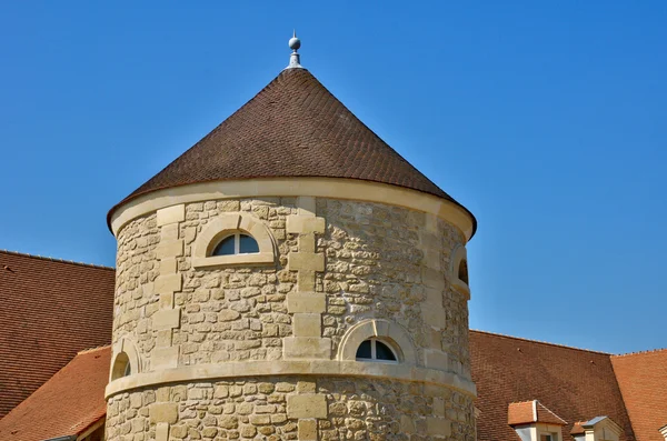Francia, el castillo de Neuville sur Oise en Val d Oise — Foto de Stock